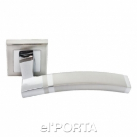 Ручка дверная RAP 13-S SN/CP, цвет - бел. никель/хром