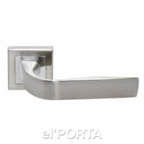 Ручка дверная RAP 15-S SN/CP, цвет - бел. никель/хром