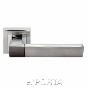 Ручка дверная RAP 16-S SN/CP, цвет - бел. никель/хром