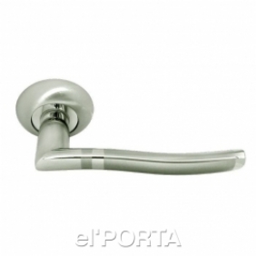 Ручка дверная RAP 3 SN/CP, цвет - бел. никель/хром