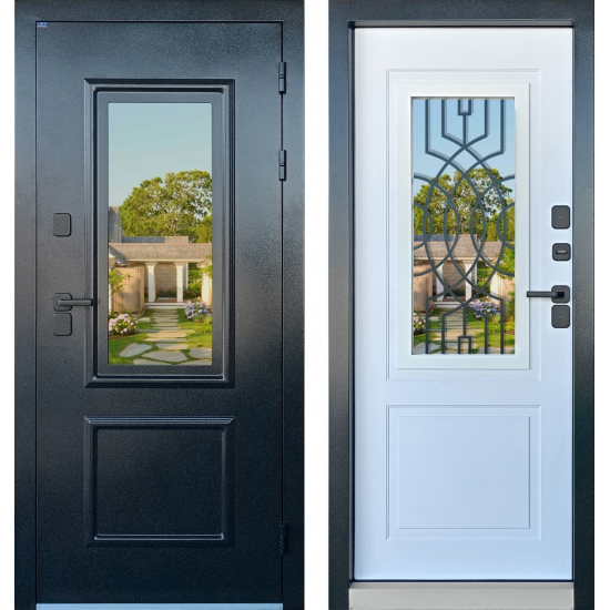 Металлическая дверь Промет Винтер Панорама ТЕРМОРАЗРЫВ