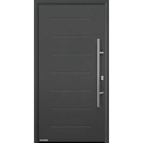 Немецкая дверь Hormann Thermo65 015, Titan Metallic CH 703, 1000x2100 мм