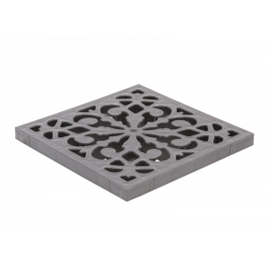 Решётка пластиковая Ecoteck декоративная к дождеприемнику (металлик)