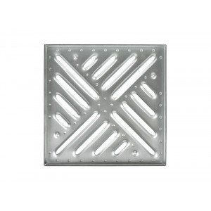 Решетка водоприемная к дождеприемнику Ecoteck 300х300 стальная штампованная