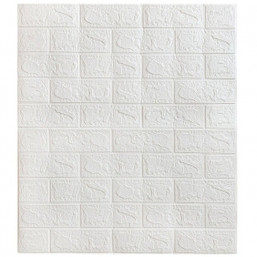 ПВХ Самоклеющаяся вспененная Grace Кирпич белый (700х770)