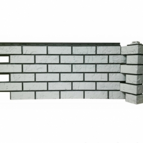 Фасадные панели (цоколь) Дачный Русская крепость белый