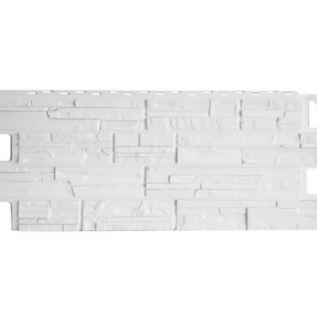 Фасадные панели (цоколь) Дачный Сланец белый