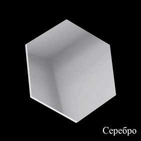 Зеркальные самоклеящиеся ПВХ Mirror Wall Гексагон 1.0