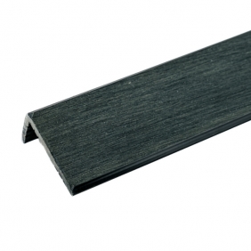 Уголок декоративный для террасной доски МПК Верста 2D / 3000х70х35 мм Графит