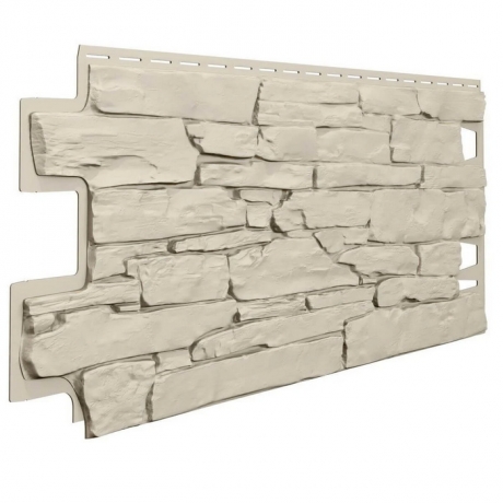 Сайдинг цокольный Технониколь Оптима Камень Слоновая кость Сайдинг цокольный Технониколь Оптима Камень Слоновая кость