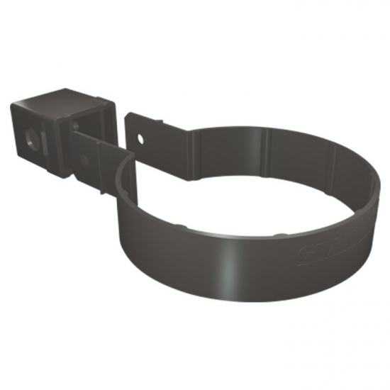 Водосточная система Grand Line Standart Хомут трубы Kliker ПВХ графит