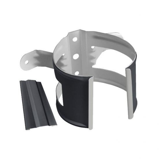 Водосточная система Grand Line Standart Хомут трубы металл на дерево графит