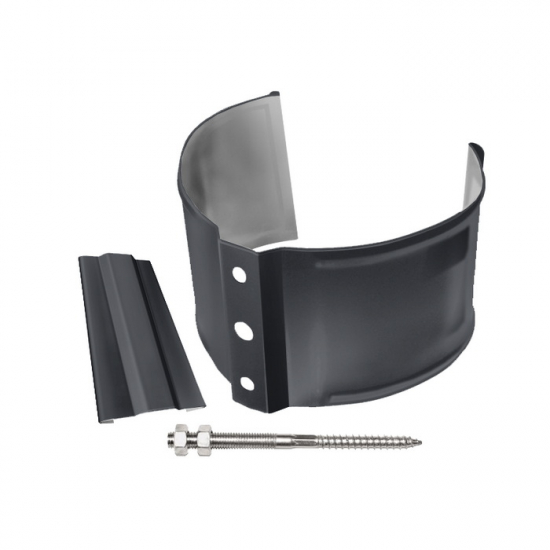 Водосточная система Grand Line Standart Хомут трубы металл на кирпич графит