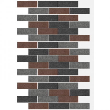 Фасадная панель АМК Кирпич микс 322