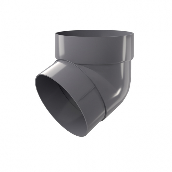 Водосточная система Grand Line Standart Колено трубы 67* графит