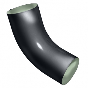 Водосточная система Optima Металл Ø90 Колено 60º графит