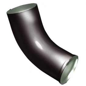 Водосточная система Optima Металл Ø90 Колено стока темно-коричневый