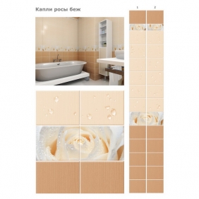 Кронапласт Unique Капли росы бежевые