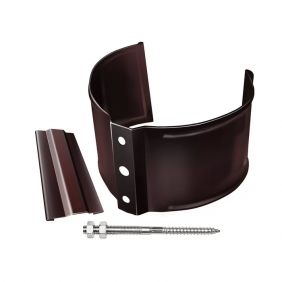 Grand Line Металл Standart Ø100 Кронштейн трубы на кирпич шоколад