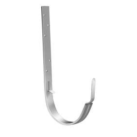 Водосточная система Optima Металл Ø150 Кронштейн желоба длинный белый