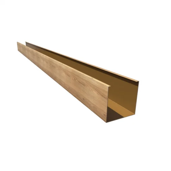 Кубообразная рейка из металла GL Ш50/В50 Honey Wood - 3,0 м