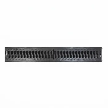 Лоток Ecoteck Lite 100h56 с решеткой пластиковой, кл. А15 (черный)