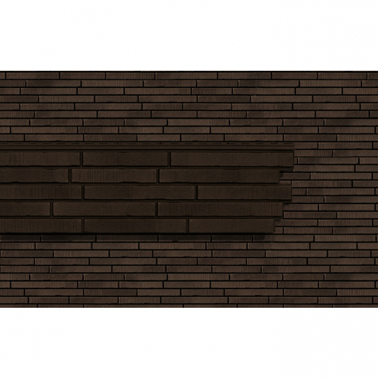 Сайдинг Стоун-хаус Ригельный кирпич Мокко (S-Lock)