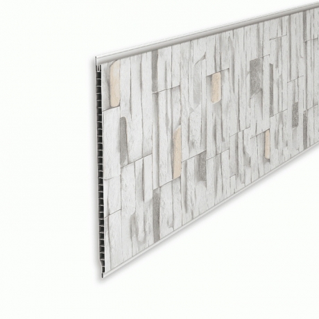 Панель ПВХ Ideal Ламини Сланец светло-серый 182