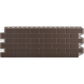 Цокольный Альфа Профиль Кирпич Клинкерный коричневый