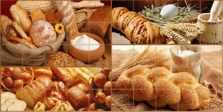 Панели ПВХ Артдекарт Плитка Хлебный дом