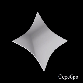 Зеркальные самоклеящиеся ПВХ Mirror Wall Ромб 1.0