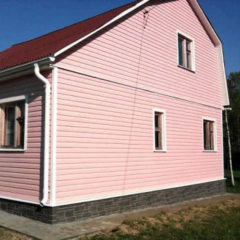 Сайдинг Альта-сайдинг корабельный брус Розовый — фото 3