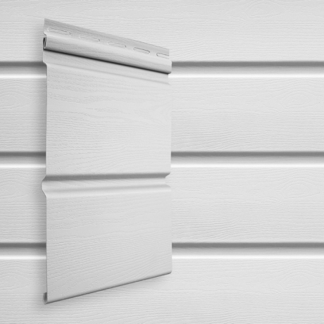 Сайдинг Grand Line Double-брус Standart белый