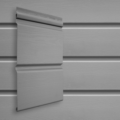 Сайдинг Grand Line Double-брус Standart серый