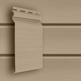 Сайдинг Natural-брус Grand Line Tundra Бежевый