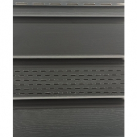 Софит T4 Grand Line RAL 7024 серый c частичной перфорацией
