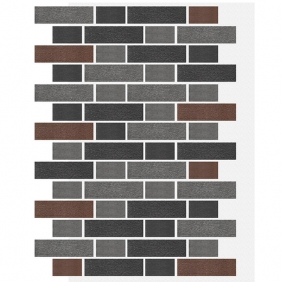 Фасадная панель АМК Тычок микс 322