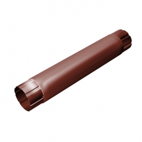 Grand Line Металл Standart Ø90 Труба круглая соединительная терракот, 1 м 