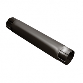 Grand Line Металл Standart Ø90 Труба круглая соединительная темно-коричневый, 1 м 