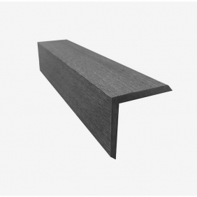 Уголок ДПК для террасной доски Unodeck графит 50х50х3000 мм