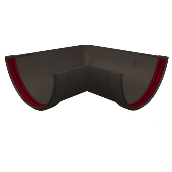 Водосточная система Grand Line Standart Угол желоба универсальный 90* графит