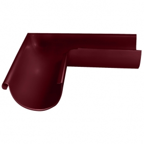 Водосточная система Optima Металл Ø125 Угол желоба внешний 90º красный
