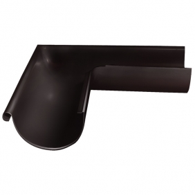 Водосточная система Optima Металл Ø125 Угол желоба внешний 90º темно-коричневый