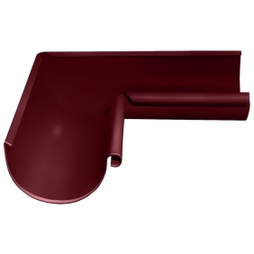 Водосточная система Optima Металл Ø125 Угол желоба внутренний 90º красный