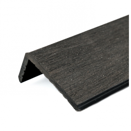 Уголок декоративный для террасной доски МПК Верста 2D / 3000х70х35 мм Венге