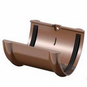 Альта-Профиль Элит Муфта желоба коричневая