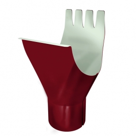 Водосточная система Optima Металл Ø125/90 Воронка красный