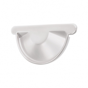 Водосточная система Optima Металл Ø150 Заглушка универсальная белый 