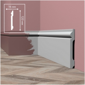 Напольный плинтус полимер Solid 1 UHD 04/120