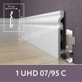 Напольный плинтус полимер Solid 1 UHD 07/95С